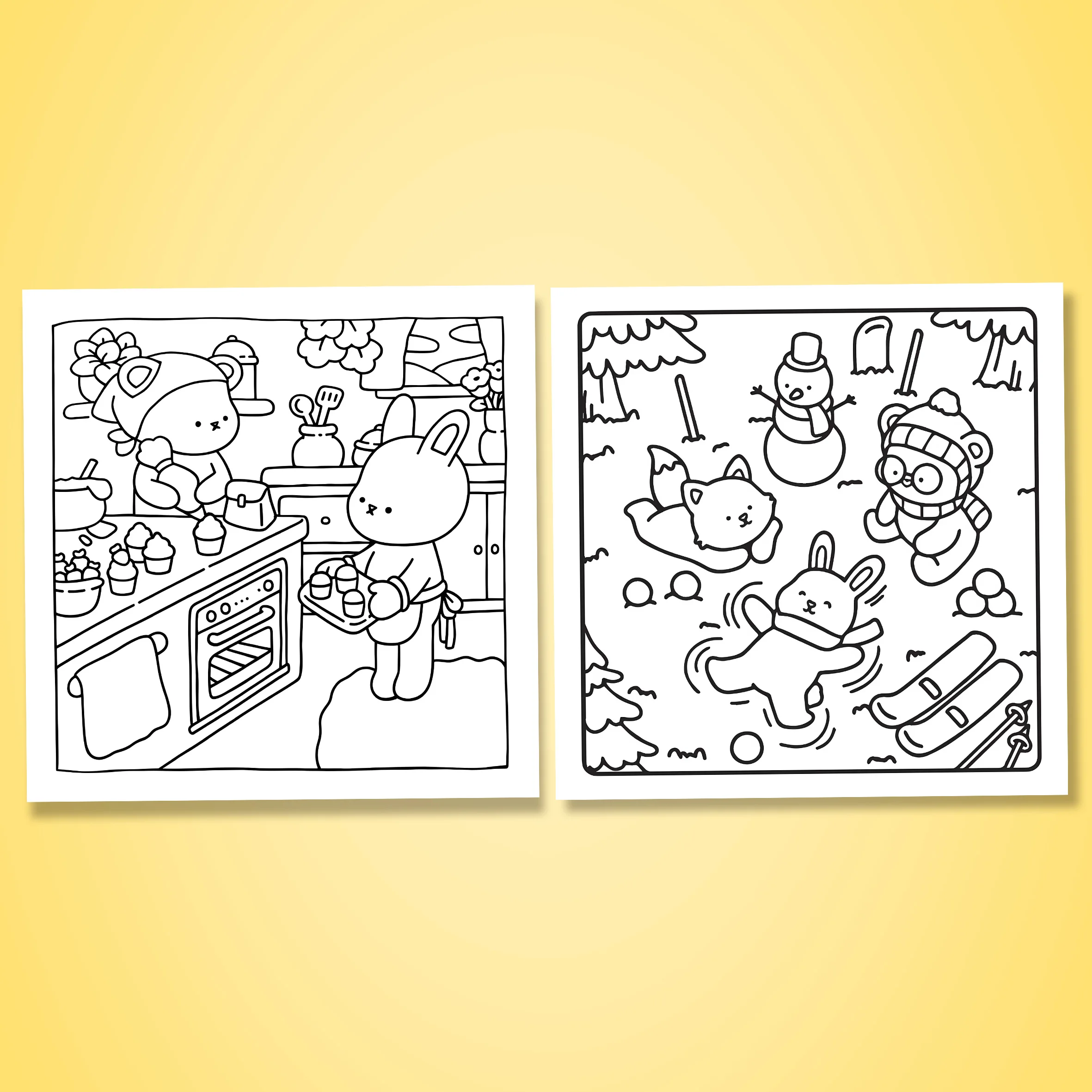 FURRY BLOSSOMS Bold-easy Patterns Coloring Book for Adults Cute Drawing Book Perfect Gift for Party and Birthday