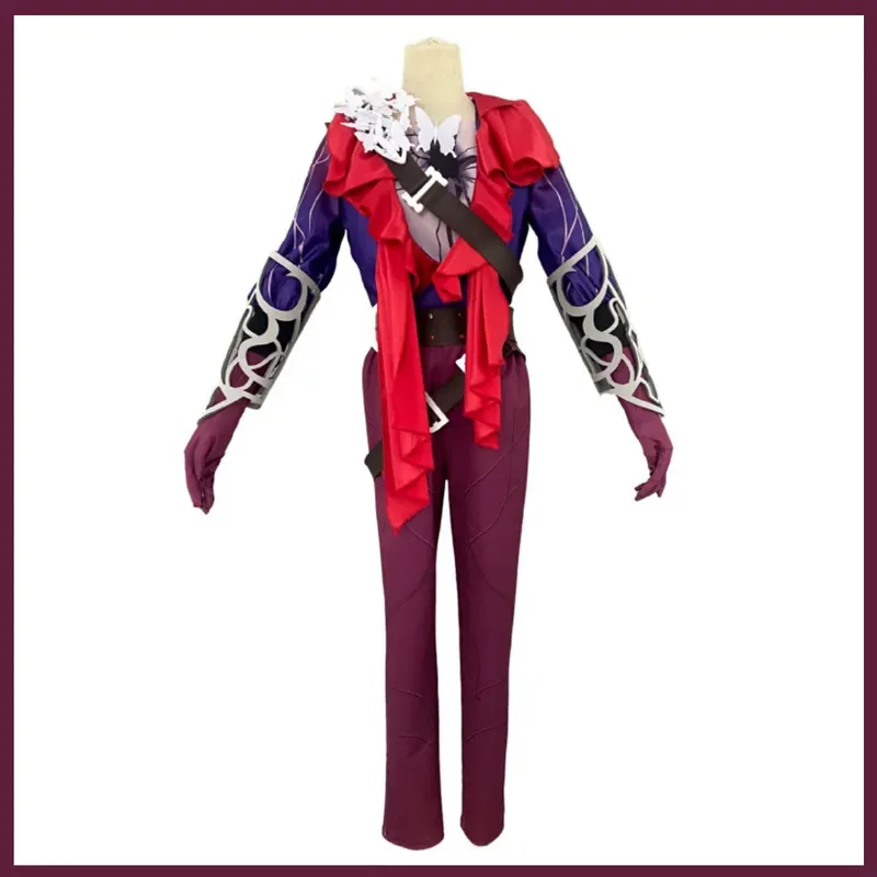 

Game Identity Ⅴ Naib Subedar Mercenary Cosplay Costume in Red Person in Shirt Uniform Man Woman Halloween Party Suits;3'v,6.h;8'