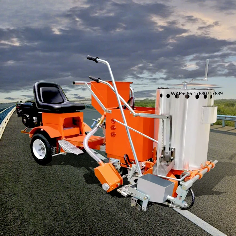 Coating Thermoplastic Road Marking Painter Hot Melt Kettle Line Painting Machine Road Car Parking Line Marking