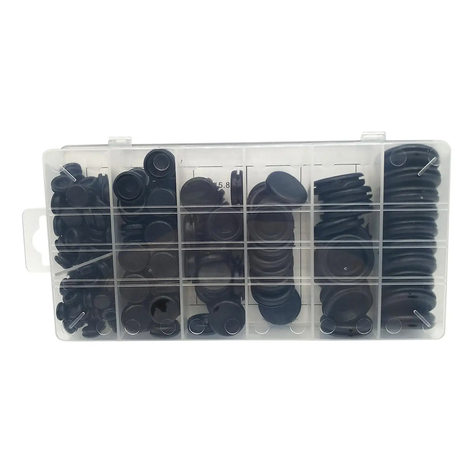 Kit de arandelas de goma para cables eléctricos, cortafuegos, surtido de enchufes para orificios, 170 piezas