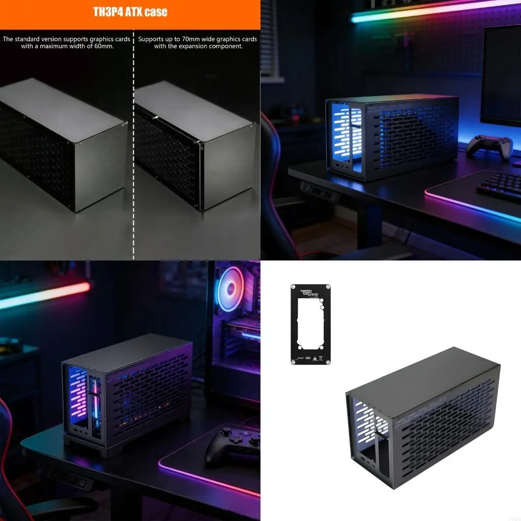 

CORA 1Set Metal GPU Expansion Enclosure Case with Bracket Optimizing Visual Output for Space Limited Setups