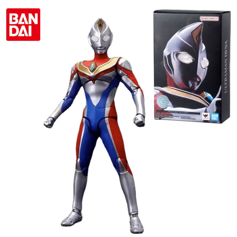 

Фигурки героев аниме Bandai Shf Ultraman Dyna, оригинальные игрушки для мальчиков и девочек, подарок для детей, Коллекционная модель с орнаментом