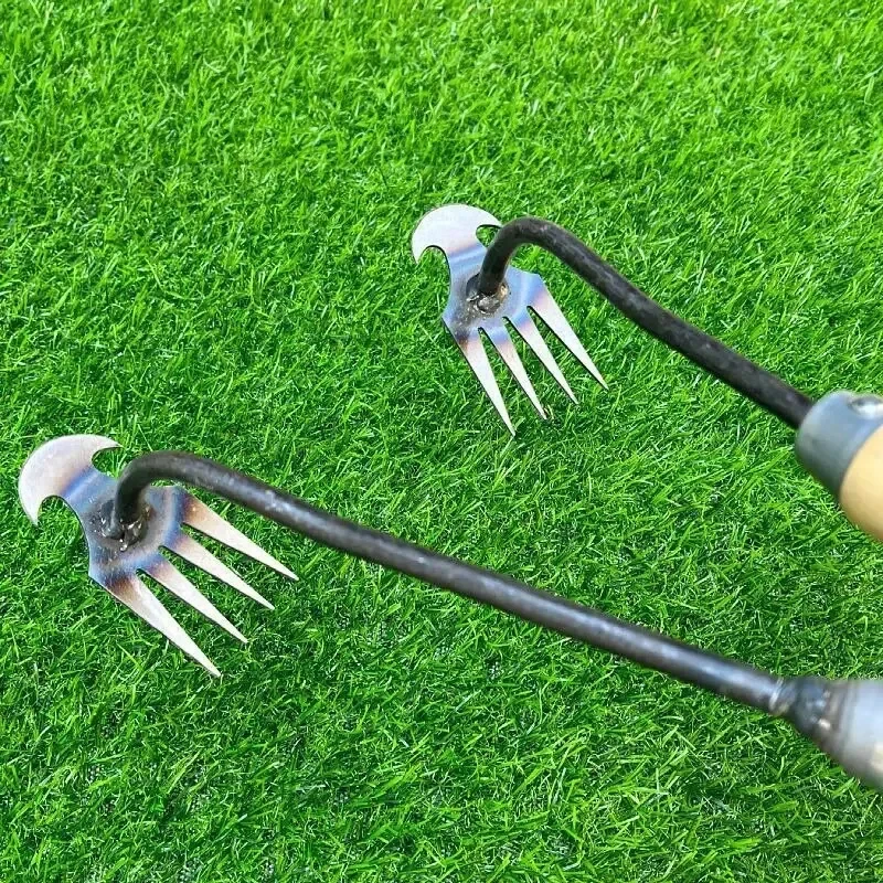 Weeding Wonder Tool – Dual-Purpose Garden Hoe and Rake with Saw Blade, Steel Root-Removal Weeder and Cultivator