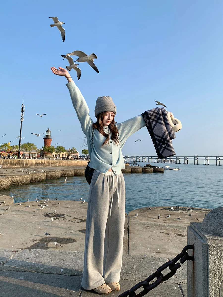 

Женские повседневные брюки Ay Snow Faion Formula с широкими штанинами, свободного кроя, с декоративными вставками на талии, осенне-зимние