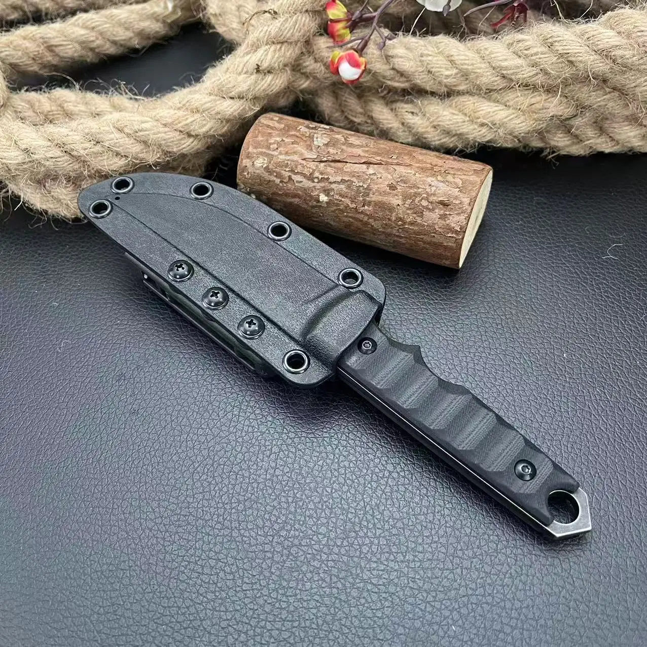 الرجال في الهواء الطلق 634 سكين مستقيم متعدد الوظائف D2 الصلب الصيد الدفاع عن النفس G10 مقبض مغامرة استكشاف السكاكين التكتيكية #6