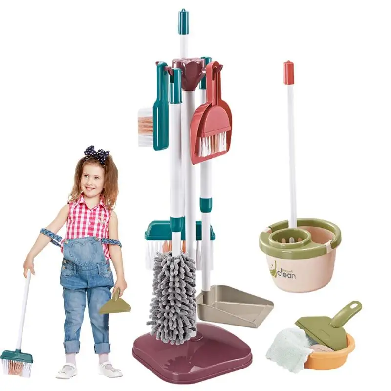 Kids Cleaning Set Housekeeping Kids Cleaning Set Cleaning Mop Broom Tools Accessories Toys For Boys Girls