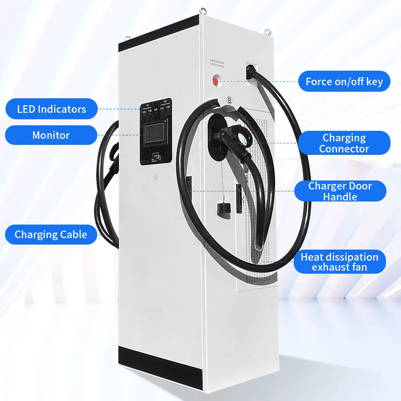CHAdeMO DC Fast Charger RFID Smart Metering Compatible Outdoor Solution for Dealership and Real Estate Asia