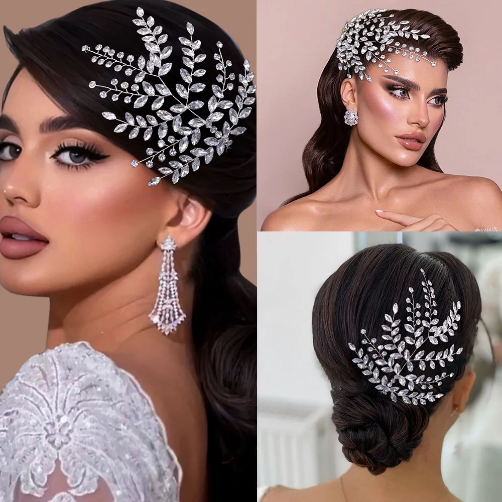 

DZ109 New Design Wedding Headbands Bridal Headpiece Crystal Bride Hair Jewelry Rhinestone Hair Accessories for Women and Girls