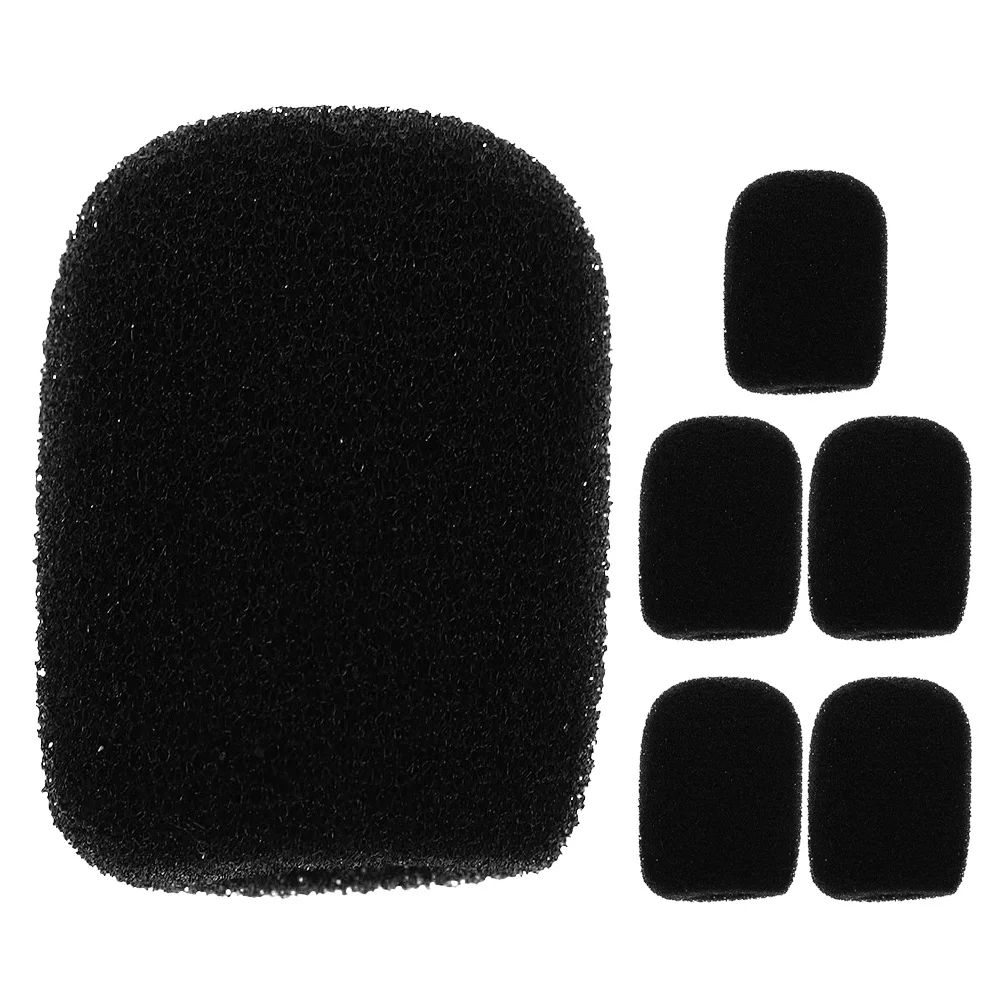 

6pcs Microphone Sponge Covers Washable Windscreen For Handheld Mics Universal Mic Protective Cover Lightweight Noise Reduction