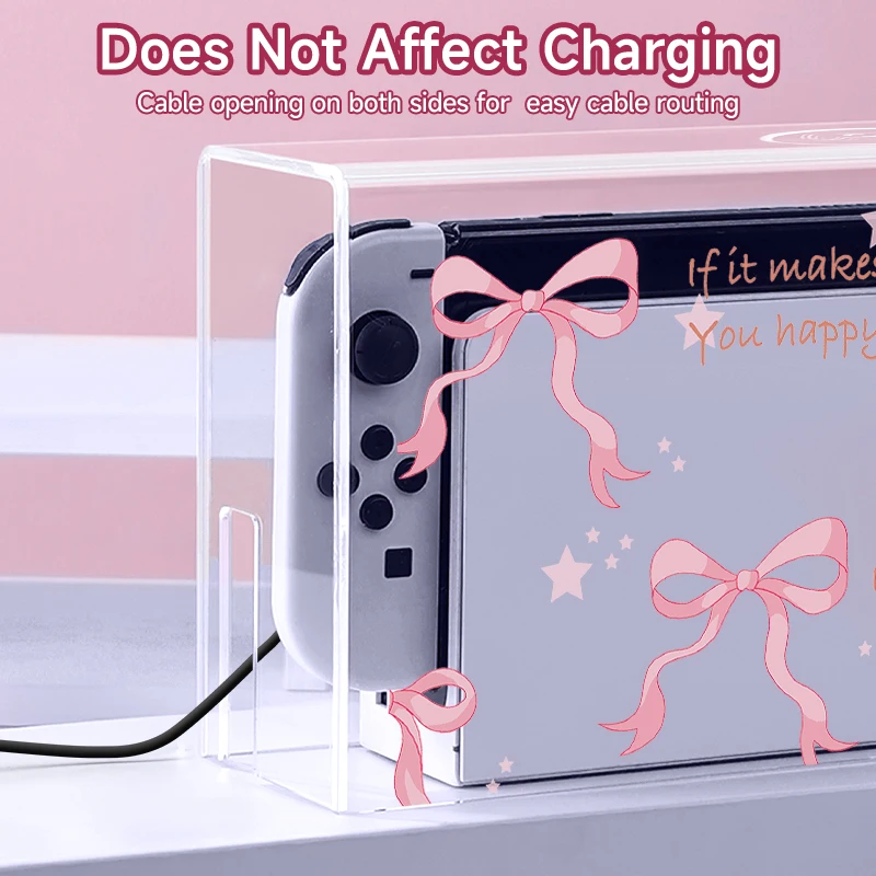 

Пылезащитный чехол для случая Switch, совместимый с Switch NS/OLED, устойчивый к падениям и царапинам, акриловый защитный корпус