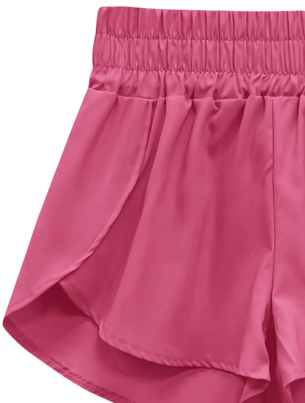 Women Summer Fashion Sports Loose Yoga Shorts Elastic Waist Casual Solid Color Female Comfortable Short Pants