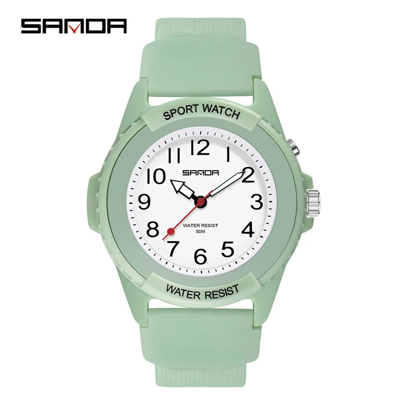 Free Shipping OUTLETSSanda6018New Style Single Electronic Outdoor Sports Fashion Watch Luminous Movement One Piec