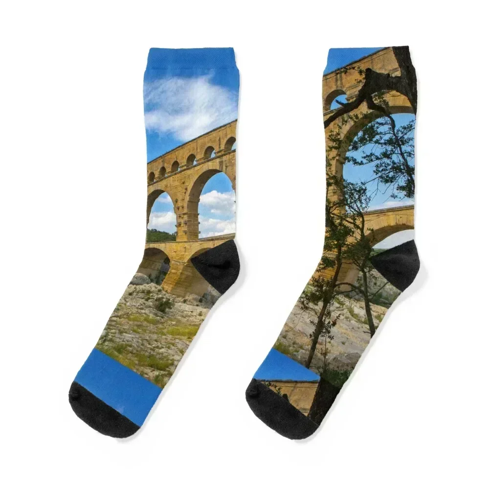 

Pont du Gard Socks winter gifts Sports essential Socks For Man Women's