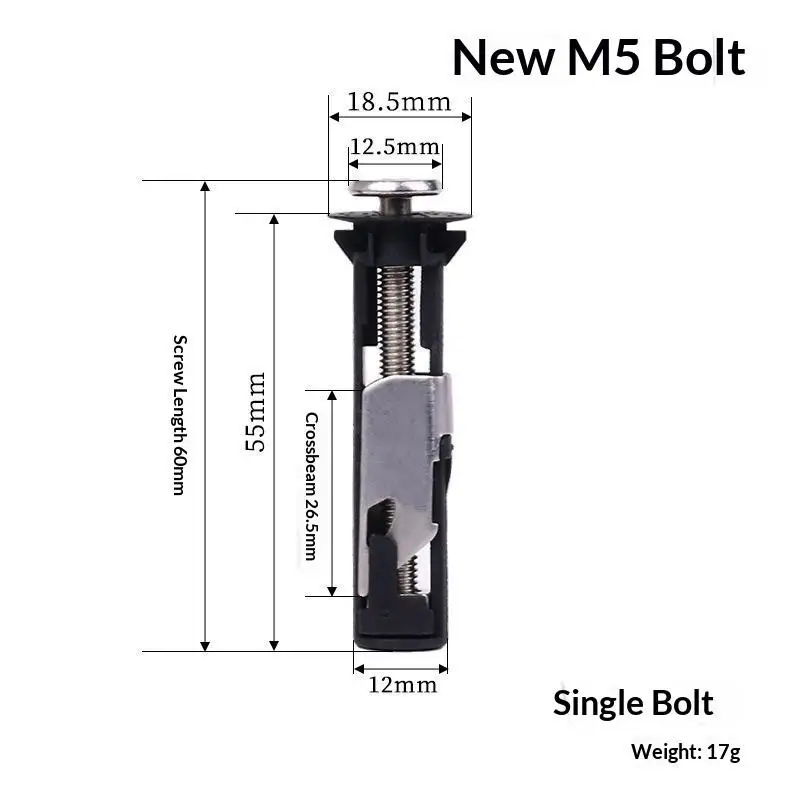 Stainless Steel Toilet Cover Fastener Bolt Kit Heavy Duty Retractable Top Mount Hinge Screw for Commercial Bathroom Application