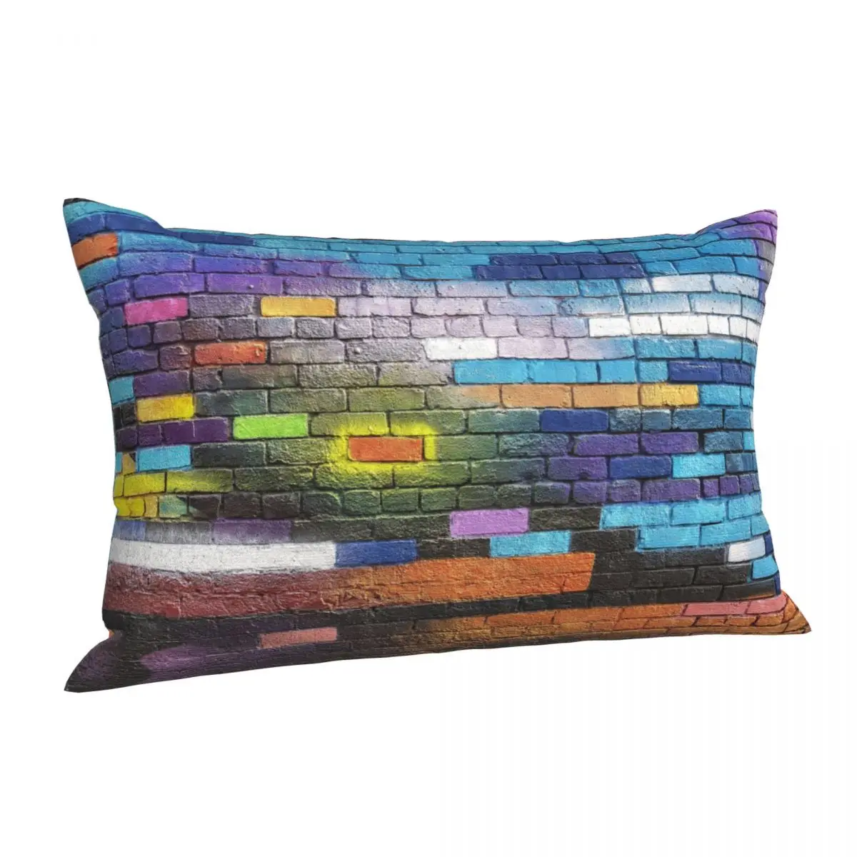 1Piece Pillowcase Cover For Bedroom guest room children's room recreational vehicle vacation home Tuya-colorful-bricks