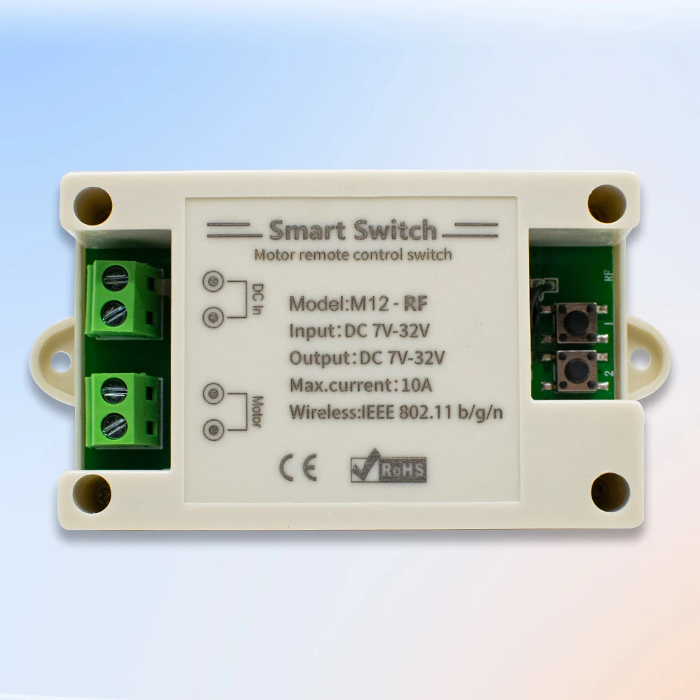 

Умный выключатель мотора дистанционного управления Переключатель входной Выход постоянного тока 7-32 в 10 А релейный модуль Wi-Fi работает с приложением eWelink Alexa Google Home