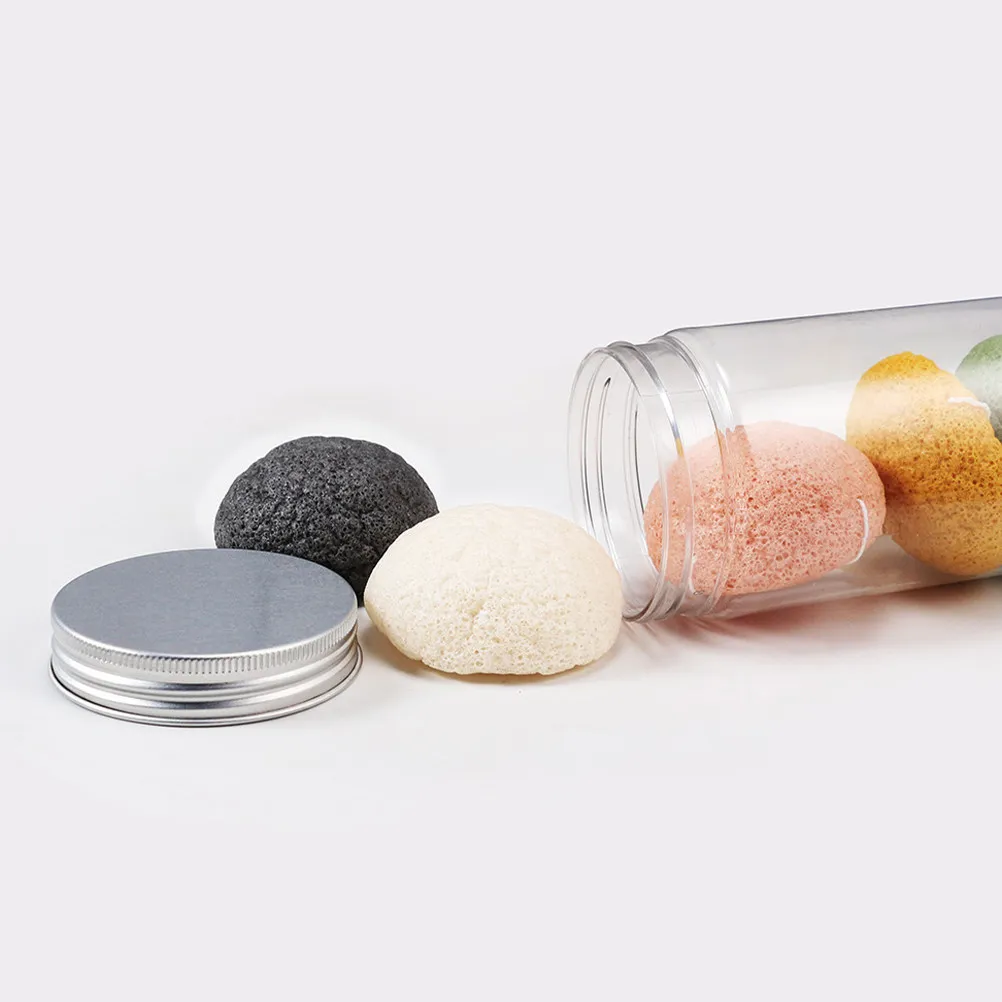 8Pcs Face Cleansing Puff Natural Konjac Facial Sponges Soft Exfoliating Skincare Sponge Remove Makeup Blackheads for Smooth