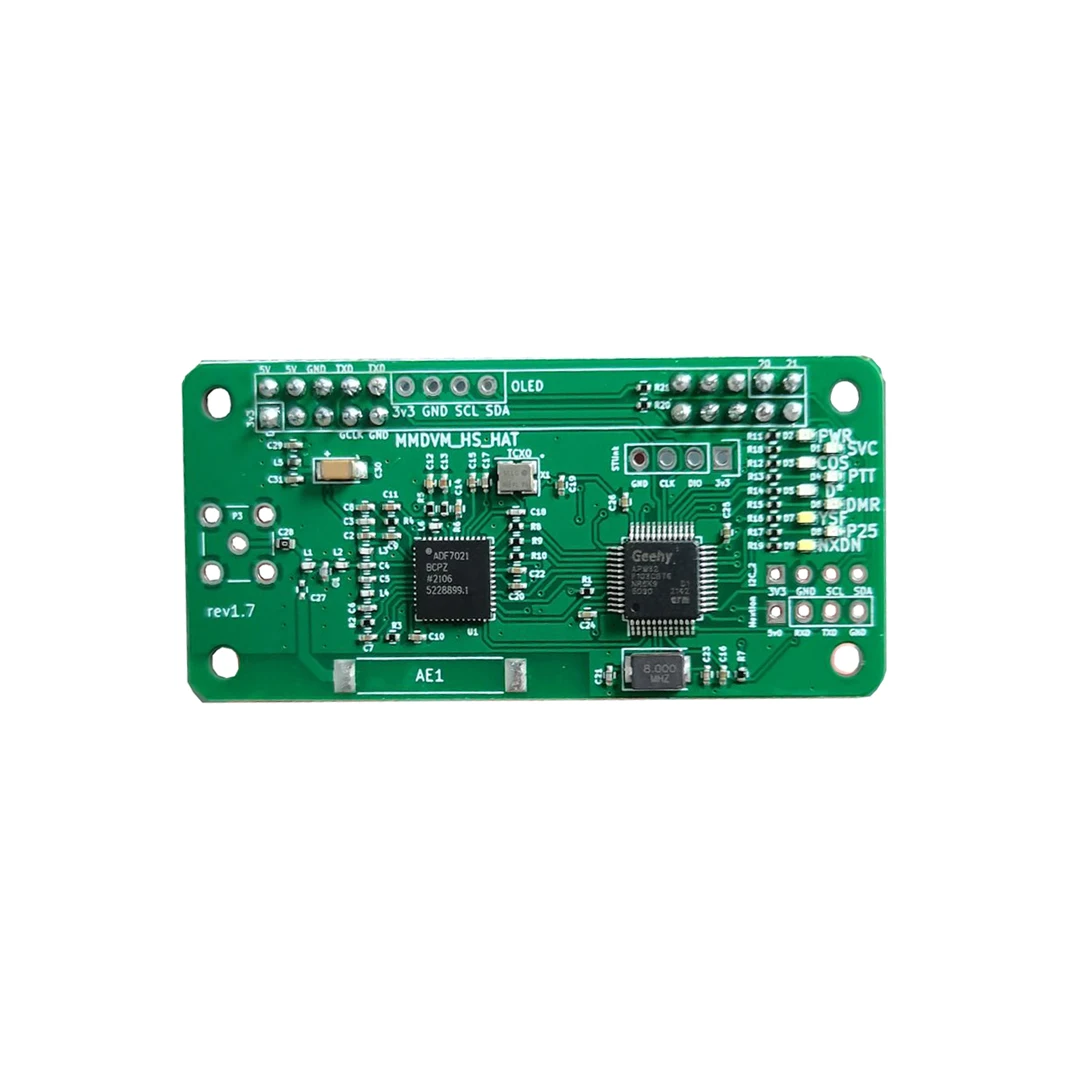 Lusya version 1.7 MMDVM Hotspot Module + Antenna Support P25 DMR YSF for Raspberry pi Walkie Talkie