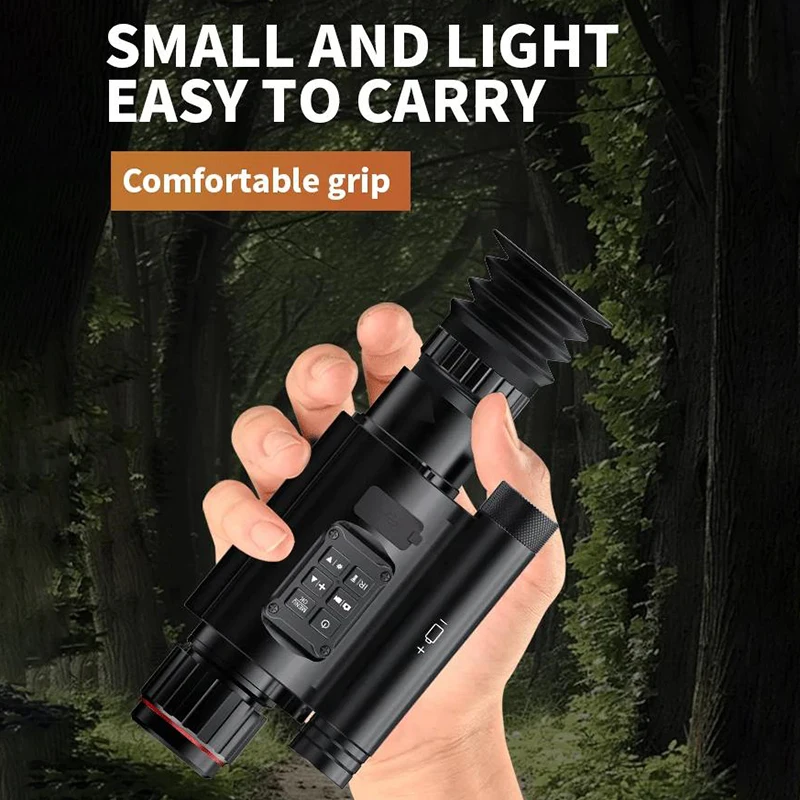 NV077-940nm Hunting Night Vision Scope With WiFi Day/Night Dual-Use Infrared Laser Aimless Telescope Outdoor Tactical Accessorie