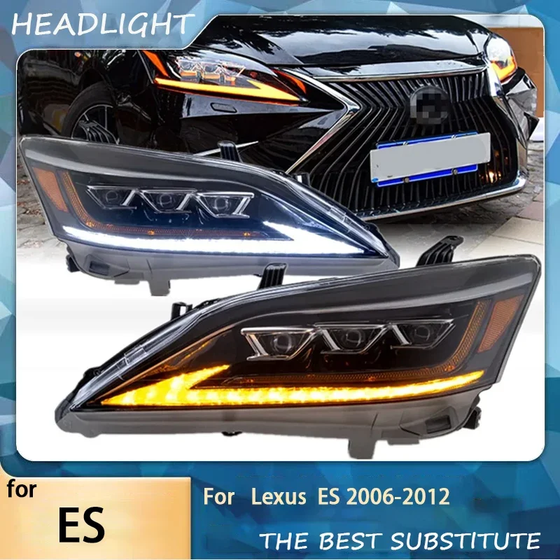 Car Front Headlight Headlamp for Lexus ES 2006-2012 Daytime running light High low beam Turn signal