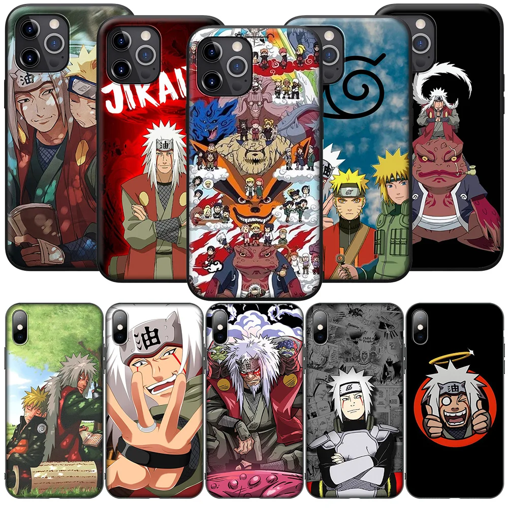 SA93 Jiraiya Soft Case for iPhone 16 15 14 13 7 8 Pro Max Mini Plus