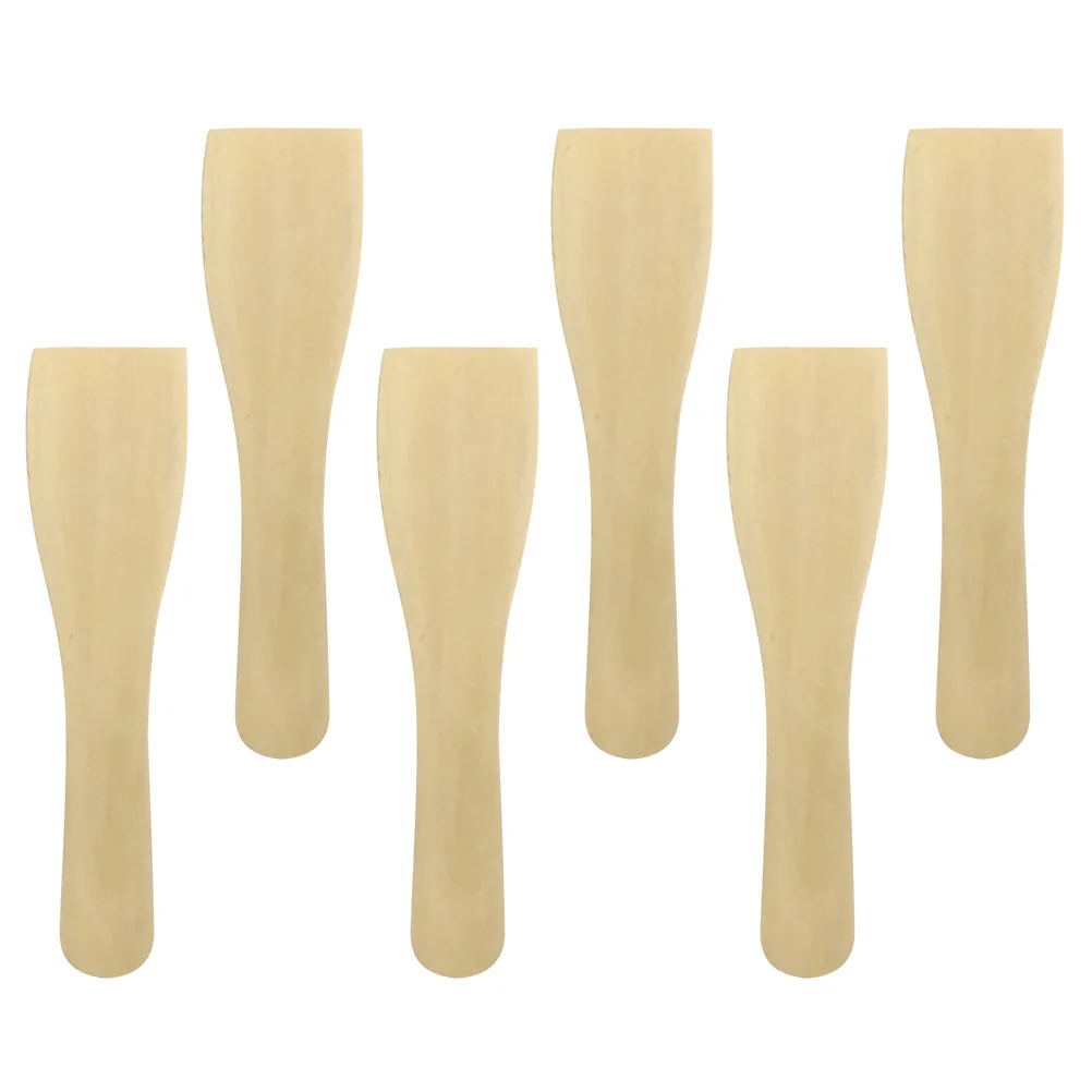 

6pcs Non-stick Wooden Spatula Small Wood Turner Cooking Kitchen Utensils wooden spatula for cooking