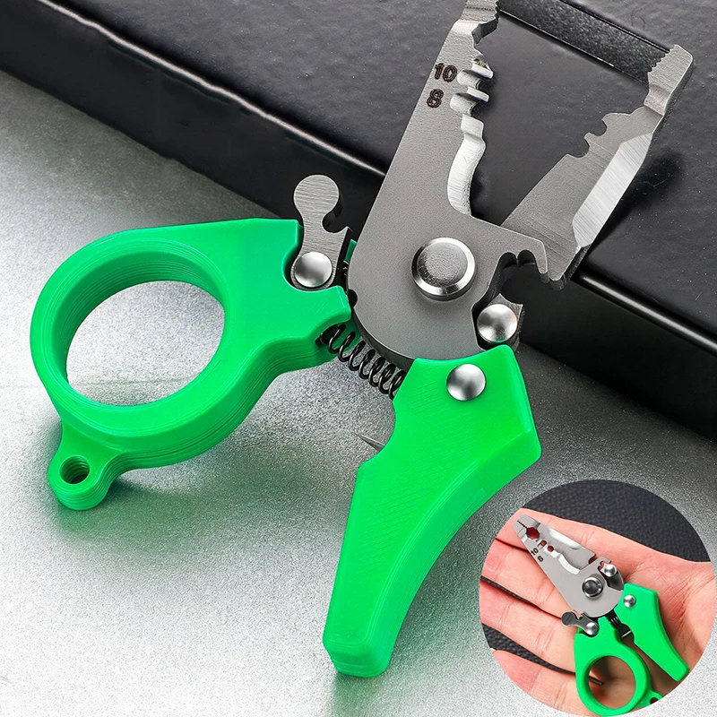 

For Strip, Split, Trim, And Crimp, Cable Scissors For Home Repair Mini Multi-tool Wire Stripper,Multi-function Hand Tool