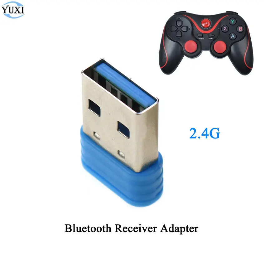 

YuXi 2.4G Bluetooth Wireless USB Gamepad Receiver Adapter for Terios T3 / New 5S Game Controller