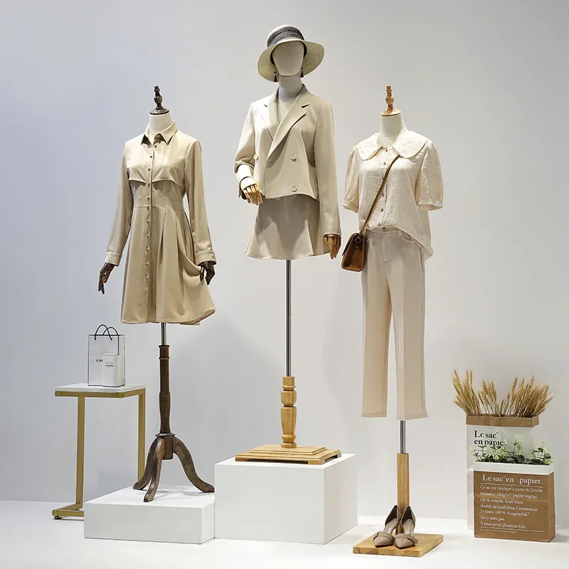 Female Mannequin Torso Dress Form Wedding Dress Display Stand Clothing Store Window Dummy Hangers Full Body Mannequin Rack