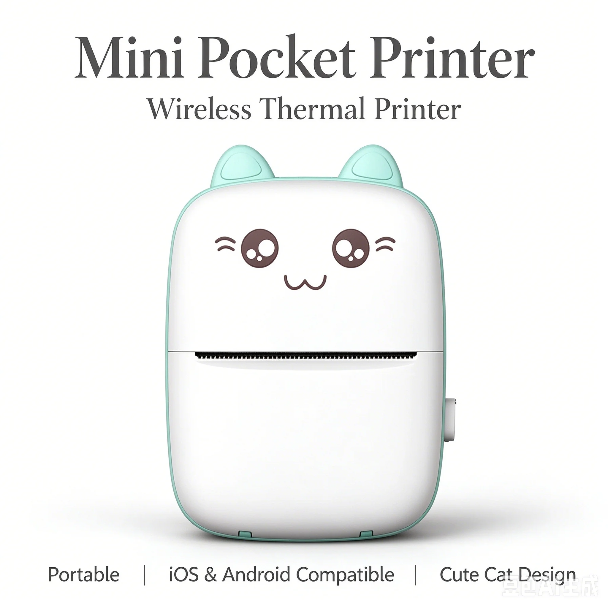 C9 mini HD Printer Portable Sticker Label Printer Bluetooth Pocket Thermal Printer with Paper for Student Note Inkless Printing