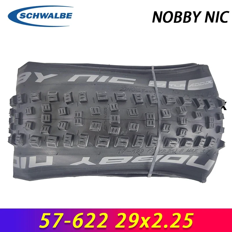 SCHWALBE Original NOBBY NIC 29x2.25 Tubeless Black Folding MTB Bicycle Tire for Tour All-Mountain XC Gravel Tracks Bike Parts