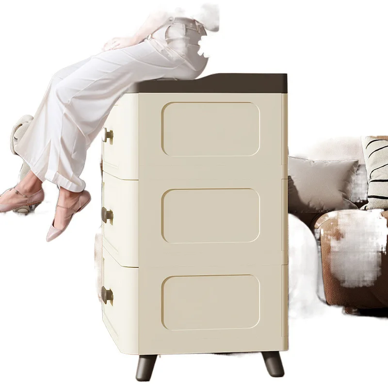 

Storage cabinet drawer type plastic household living room toys snacks storage multi-layer clothes bedroom bedside