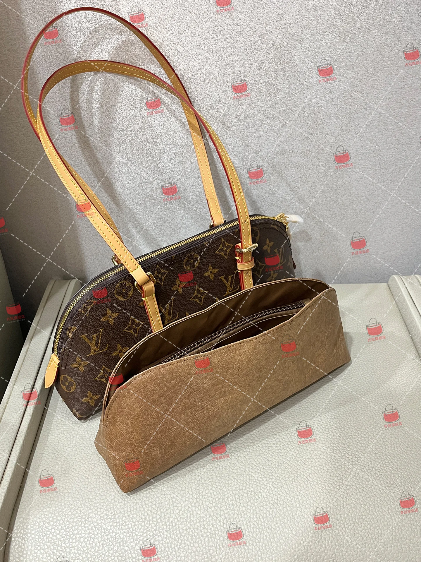 Lightweight Compact Inner Bag for Squire East West Bag Zipper Closure Cube Structure Silk Material Suitable for Single Should...