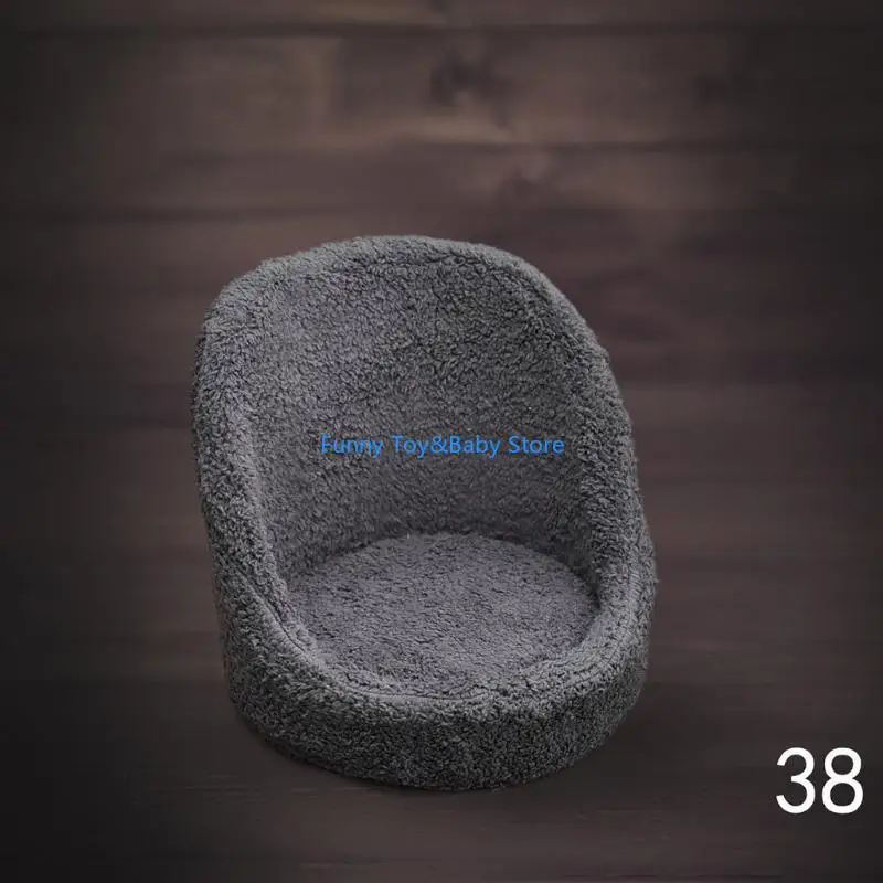 C90B Baby Photography Props Small Sofa for Seat Newborn Fotografia كرسي جلوس كرسي للرضيع.