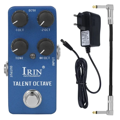IRIN RS-19 efecto de guitarra eléctrica Talent Octave Pedal de efecto True Bypass Mini Pedal de guitarra individual accesorios y piezas de guitarra