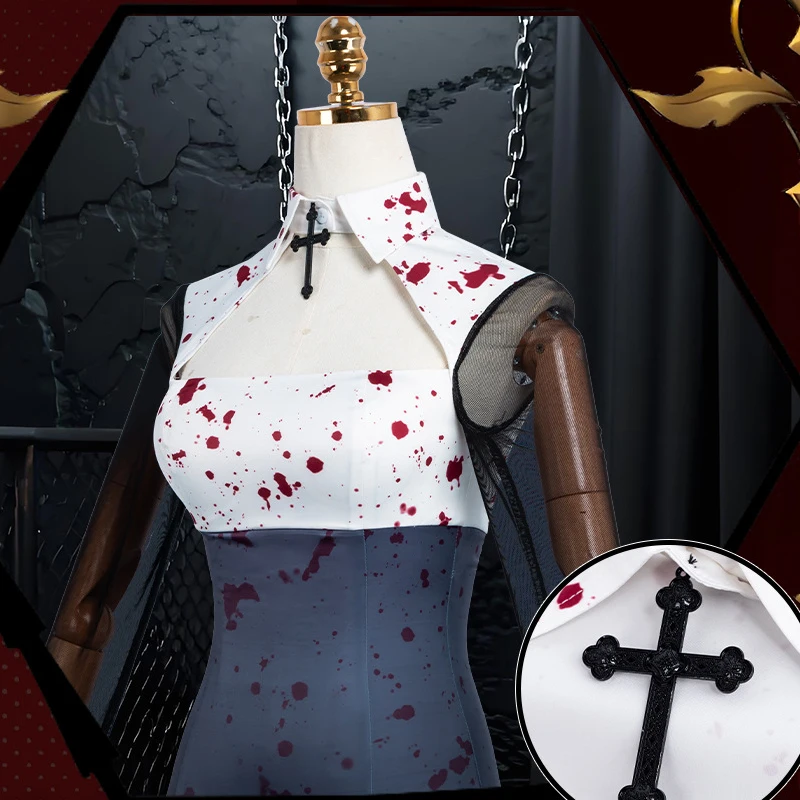 ماي دريس-أب دارلينغ مارين كيتاغاوا أزياء تنكرية زي الراهبة للفتيات والنساء للموسم الثاني فستان كيتاغاوا المثير بفتحة عالية، مناسب للهالوين، للنساء الخياليات