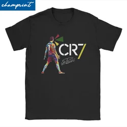 Men Women CR7 Cristiano Ronaldo T Shirts 100% Cotton Tops Amazing Short Sleeve Crewneck Tee Shirt Printed T-Shirts