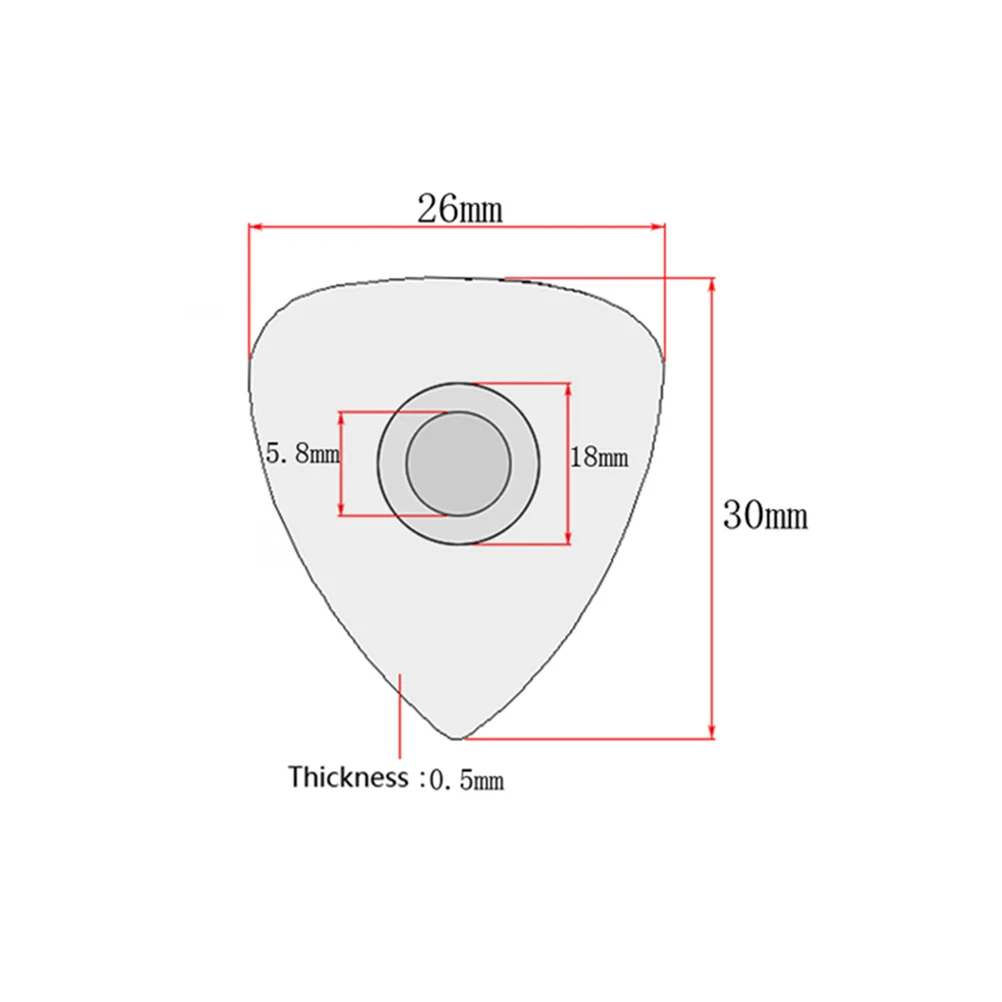 6 قطعة الغيتار الملونة Plectrum يختار السليلويد 0.9 مللي متر رقيقة عدم الانزلاق الفلين شريط لحام للجيتار باس القيثارة مندولين البانجو #1