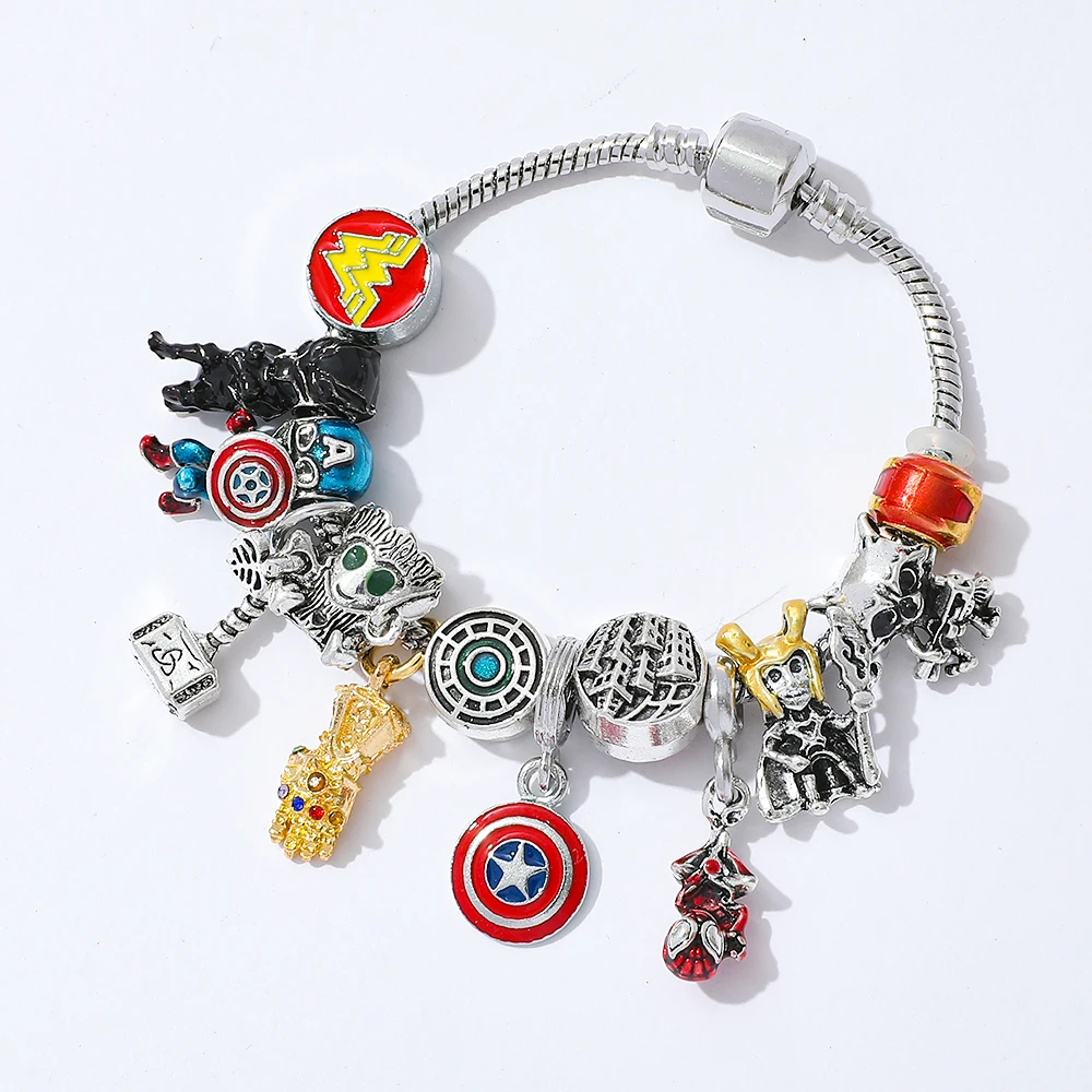 Superhero Classic Figure Bracelet Popular Cool Bangle Accessories for Boys and Men Personality Gifts