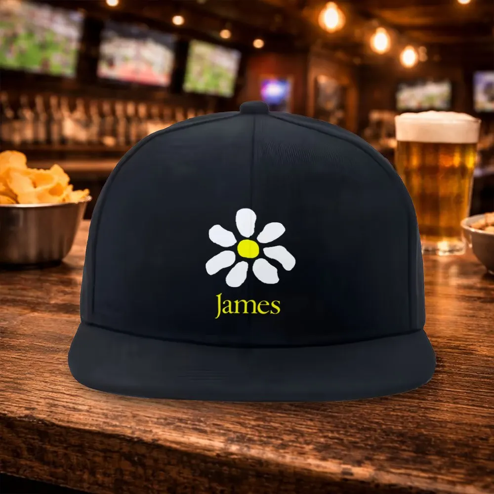 2026 James Little Daisy Duckbill Cap Suitable for Mardi Gras,, Birthdays - Lightweight Hip Hop Baseball Hat with Daisy, Flat Bri