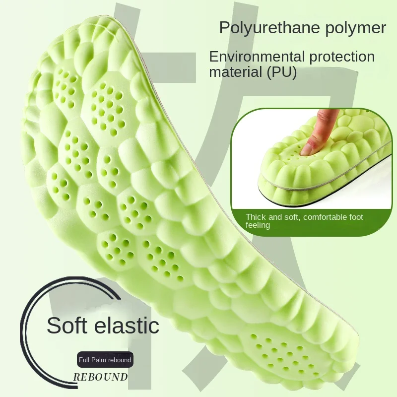 SamRera bantalan sepatu kulit sapi, Insole olahraga kulit lateks bernafas, menyerap guncangan Plantar Fasciitis