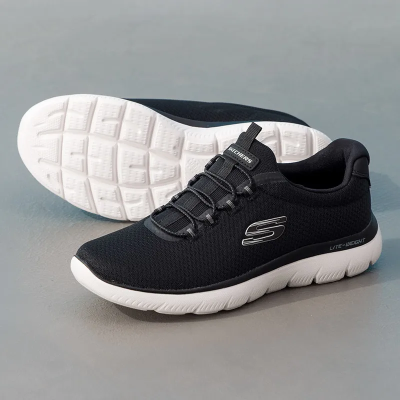 

Мужские легкие повседневные кроссовки Skechers, 2 пары, удобные кроссовки, комплект 233049-BKW/211085-BBK, бесплатная доставка