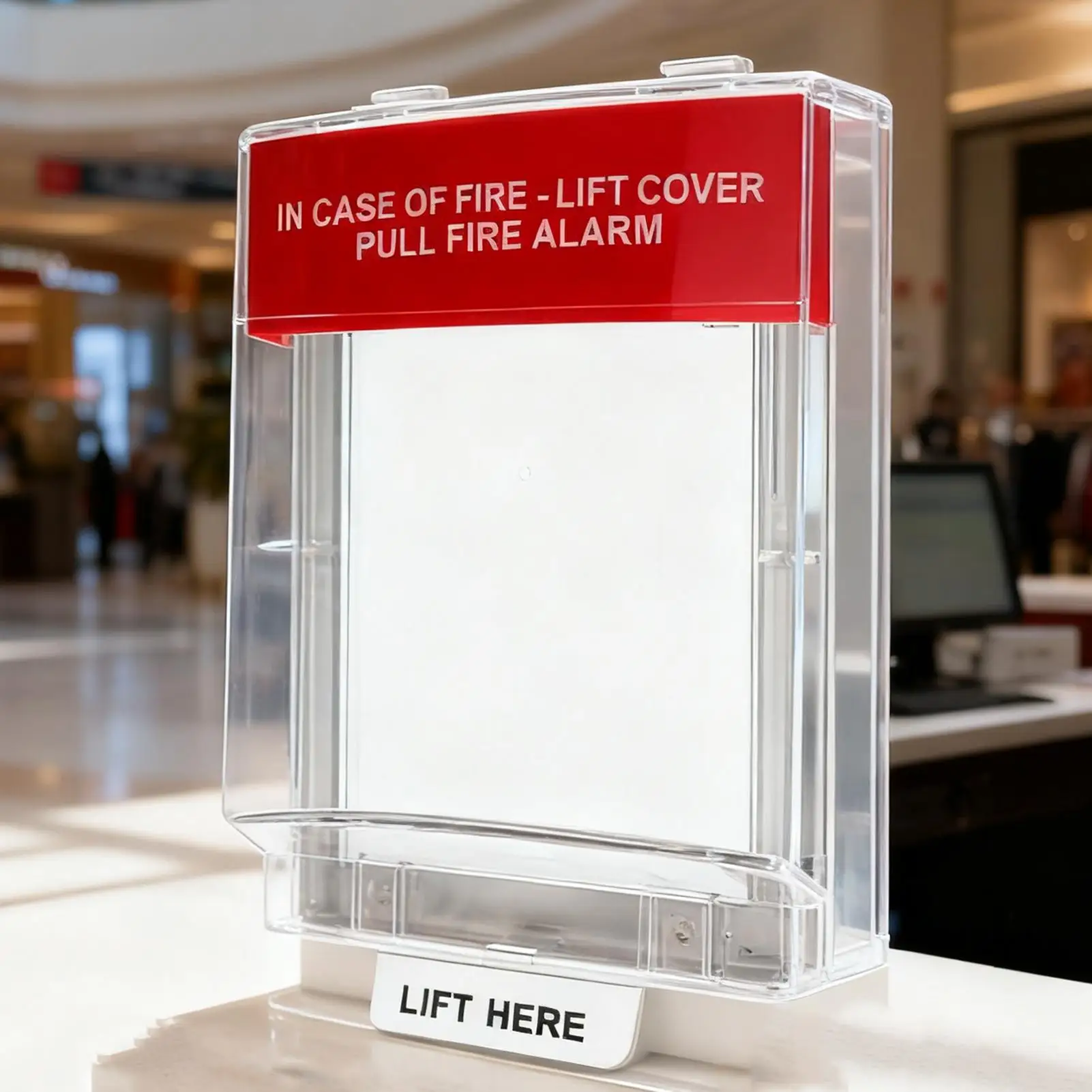 غطاء إنذار شفاف للأمن وجهاز أمان كاشف لمدخل المالك المنزلي والمكتب التجاري