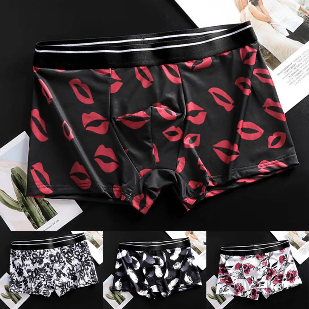 Мужские сексуальные трусы из ледяного шелка от 18 лет, бразильское нижнее белье, боксеры, мужские трусы с выпуклым мешочком, мужские трусы, мягкие трусы, плавки