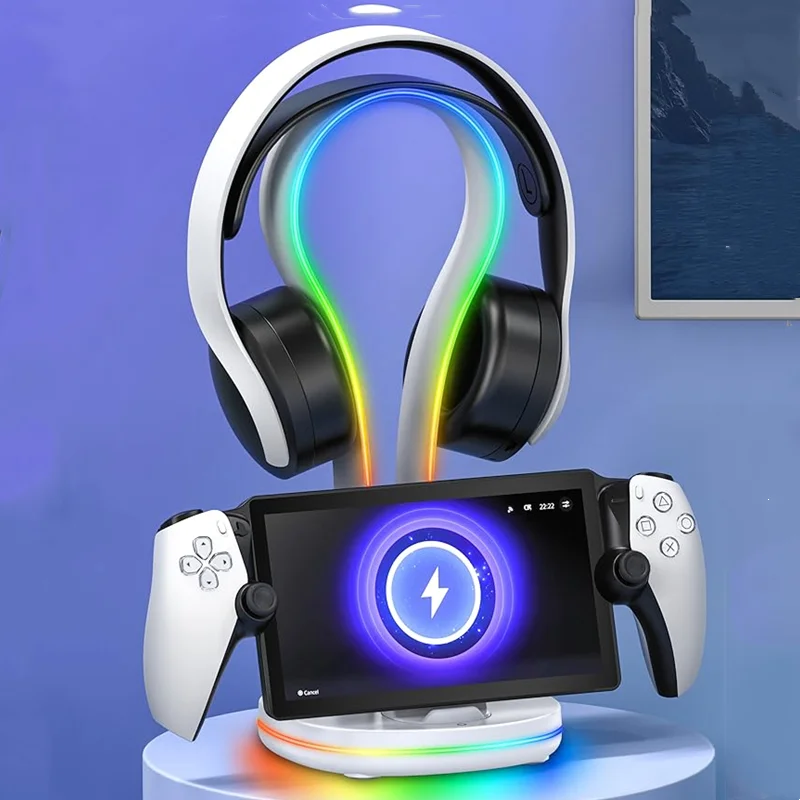 

3-in-1 Magnetic Charging Stand for Playstation Portal PS5 Headset Wireless Case-Friendly Charger Dock for PS Portal Accessories