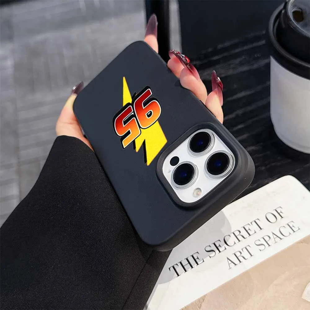 Disney Cars Lightning McQueen для iPhone 16, 15, 14, 13, 12, 11 mini XS Max 8 7 Pro Max Plus, мягкий чехол для телефона с матовыми большими отверстиями