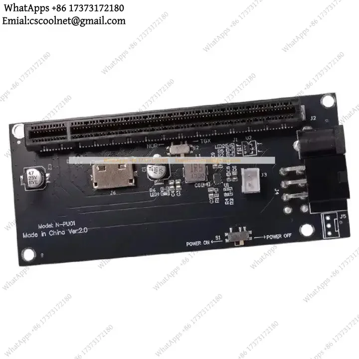 k3 forOculink SFF-8612 to PCIe X4 X16 Adapter Card GPU Riser DC 12V Power Slot for PC Mainboard Graphics Card External Dock