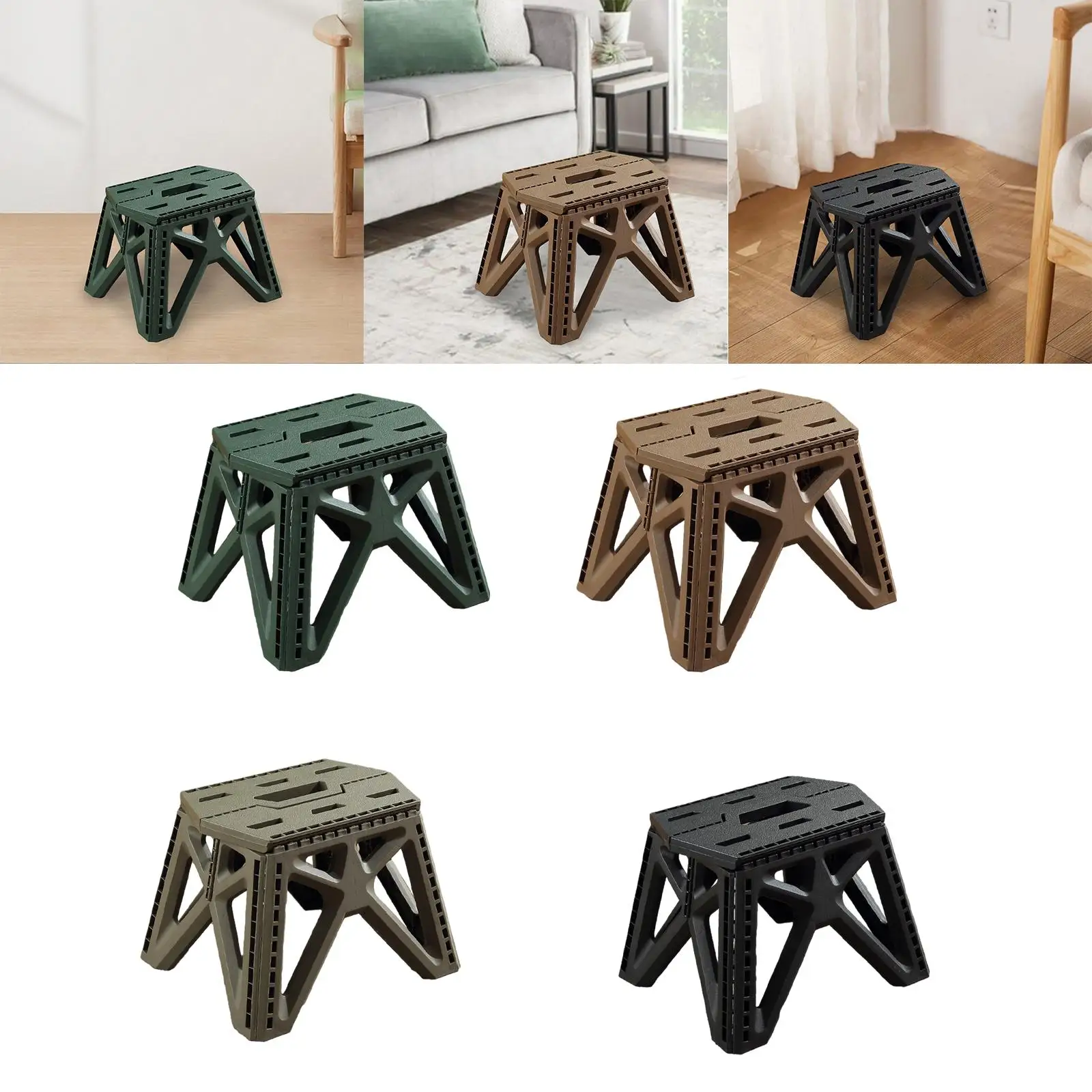 Folding Camping Stool, Camping Chair, Outside Ultralight Foldable Stool, Camp Stool for Fishing Garden Backpacking Beach