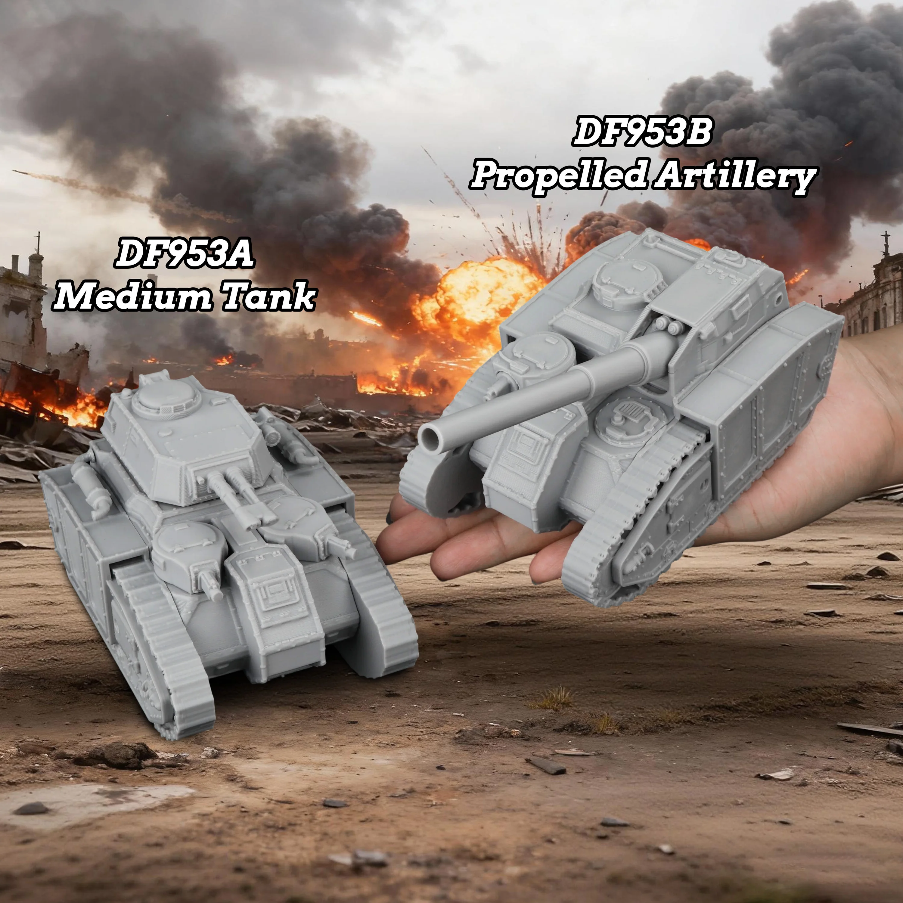 Sci-Fi Heavy Unit Miniature | Fantasy Terrain Vehicles for Epic Tabletop RPG Adventures, Detailed TTRPG Accessories