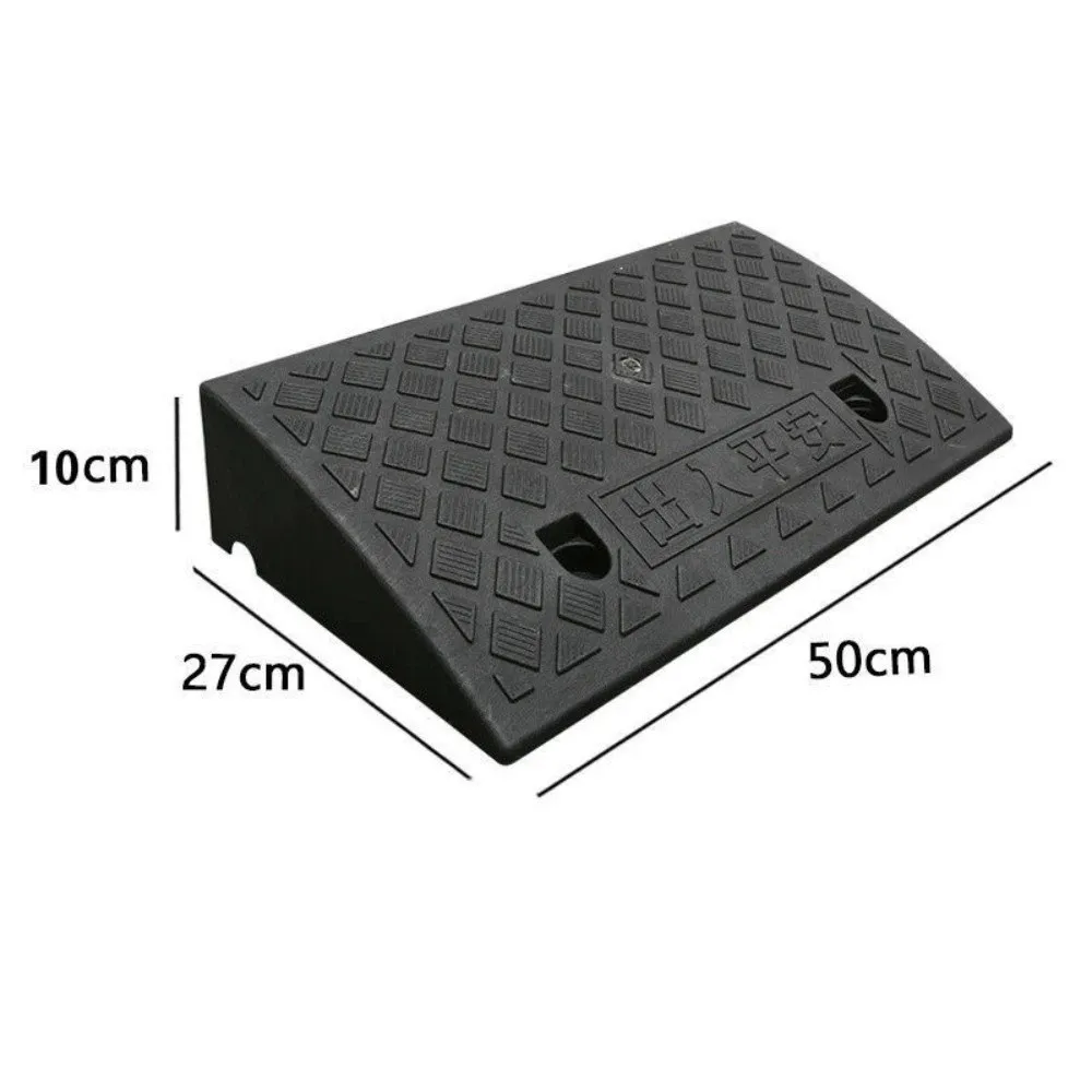 Portable Plastic Threshold Ramp Anti-Slip Heavy Duty Driveway Ramp 50/70/100mm Car Wheel Ramp Wheelchair